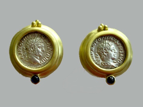 Antique 18k Coin Earrings