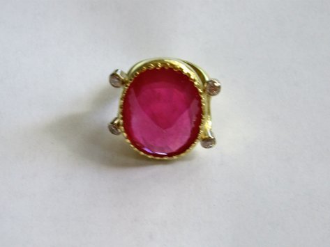 Large Oval Ruby Ring